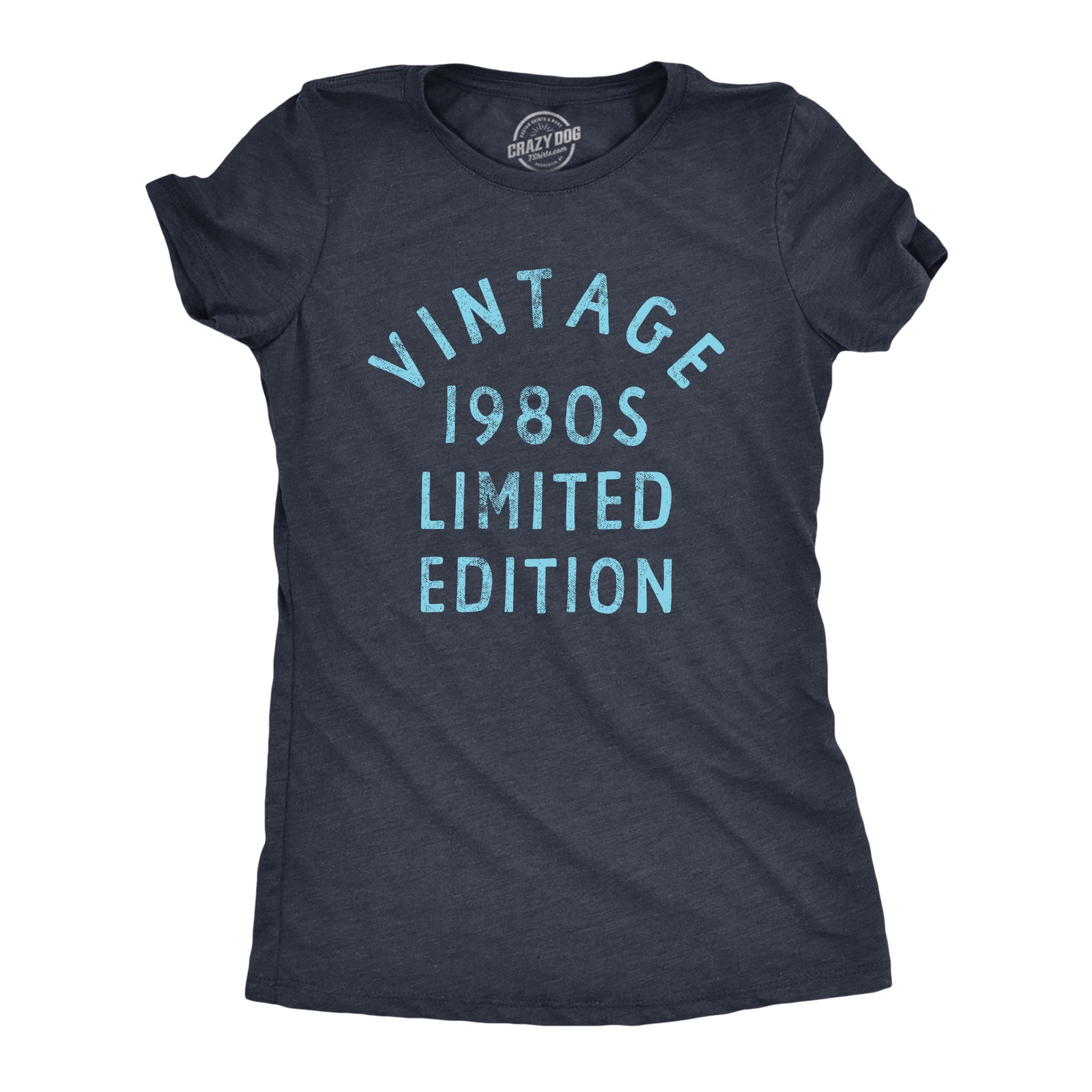 Womens Vintage 1980s Limited Edition T Shirt Funny Cool 1980 Theme Classic Tee