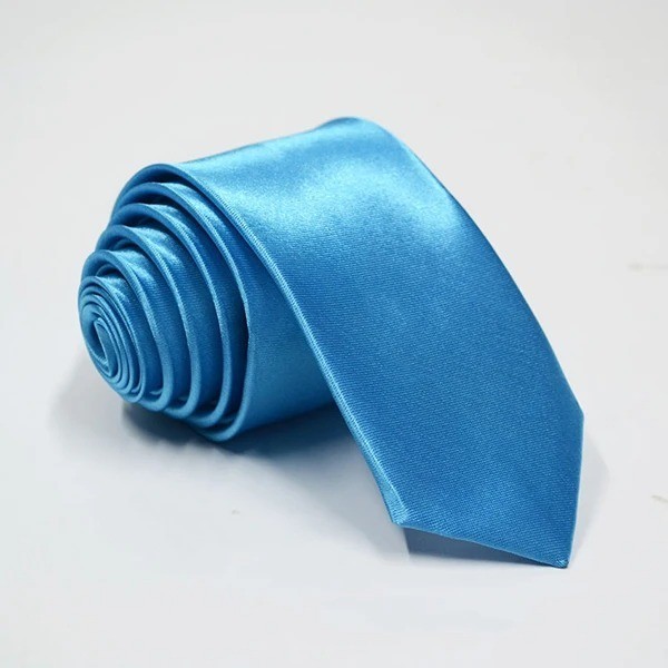 Solid Color Skinny Tie Slim Necktie for Men(5 cm)