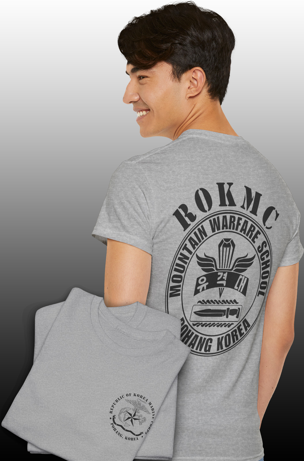 Republic of Korea Marine Corps Mountain Warfare School Pohang T-Shirt HQ Design