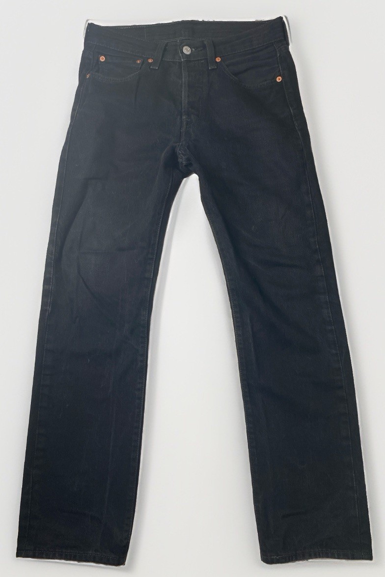 Levis 501 Jeans Mens Size 28×30 Black Original Fit Straight