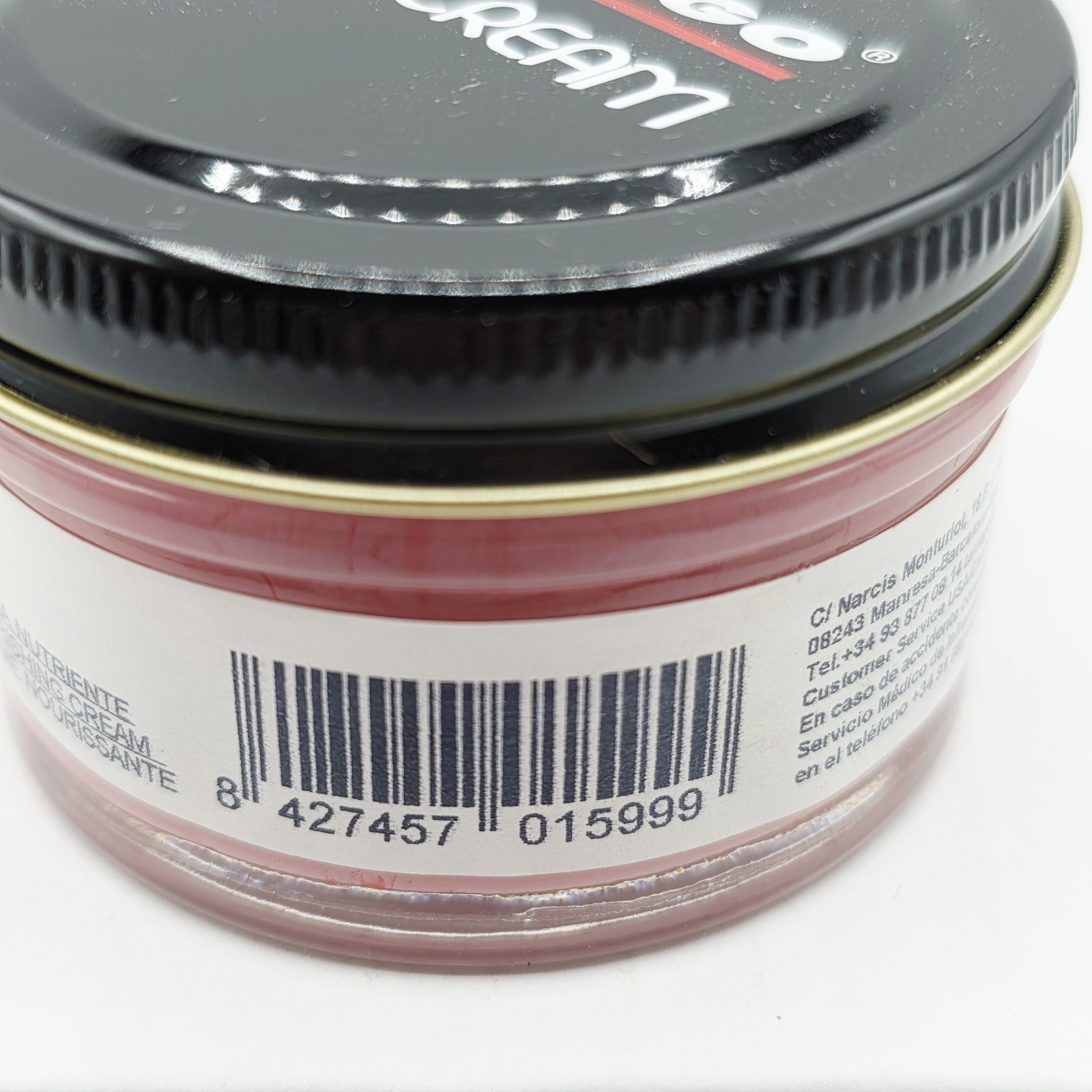 Tarrago Shoe Polish # 100 Pink Cream Leather Protector 1.76 oz. 50ml Boot