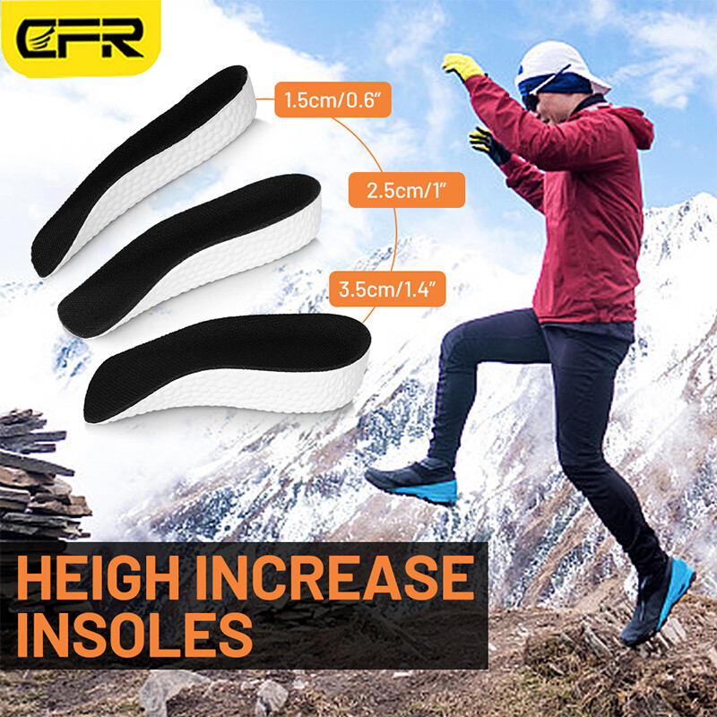Shoe Insoles Inserts Pad Invisible Height Increase Heel Lift Taller Men Women