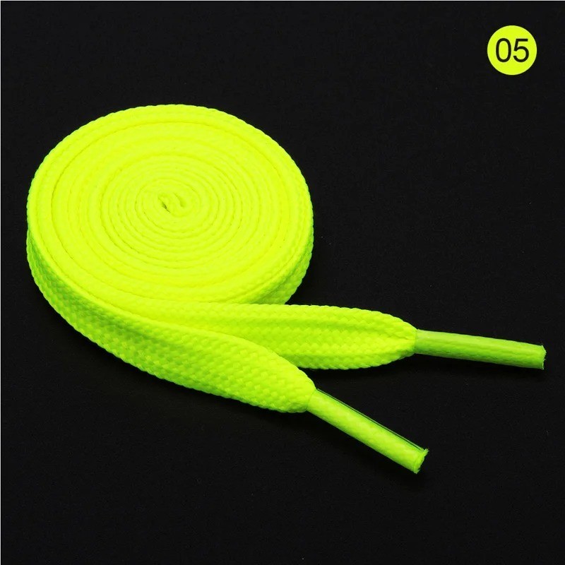 Fat Shoelaces Thick Flat 3/4″ Wide Shoelaces Solid Color for All Shoe Types