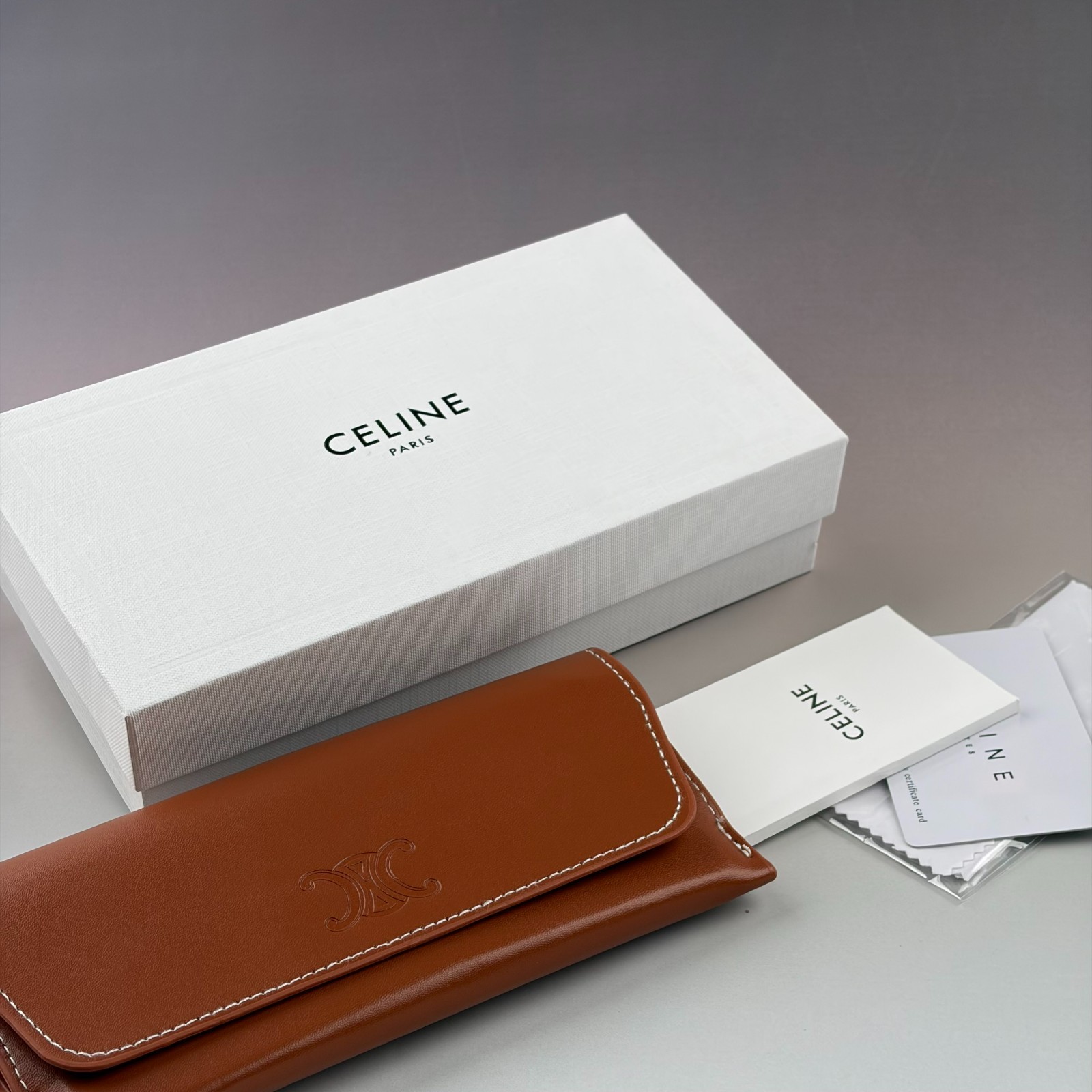 New In Box – Celine Triomphe Oval Women Sunglasses Black Designer Summer Travel