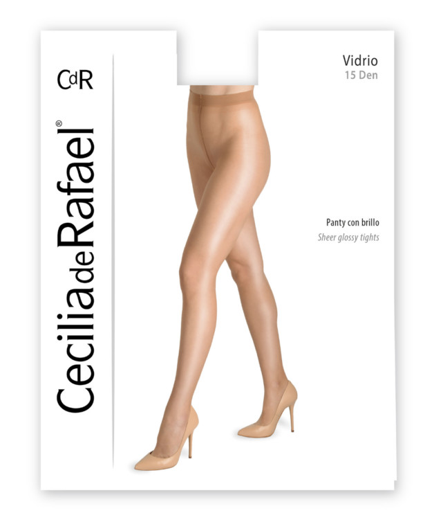 Cecilia de Rafael VIDRIO 15 DEN Sheer to Waist Glossy Pantyhose MADE IN ITALY