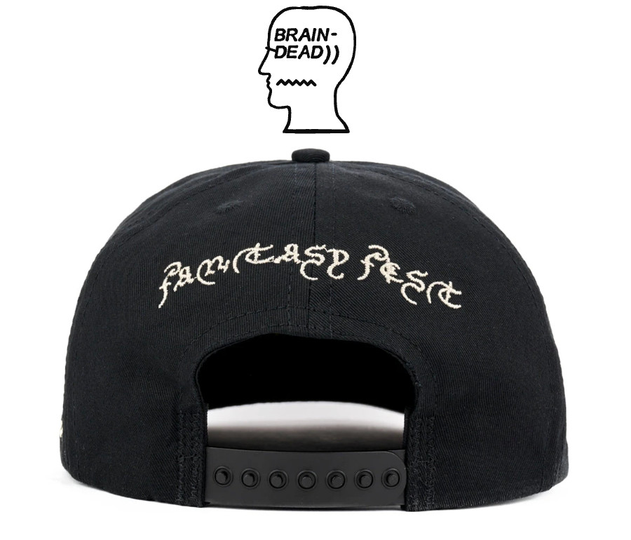 Brain Dead Fantasy Fest MTG 6 Panel Hat – Black NEW / UNOPENED