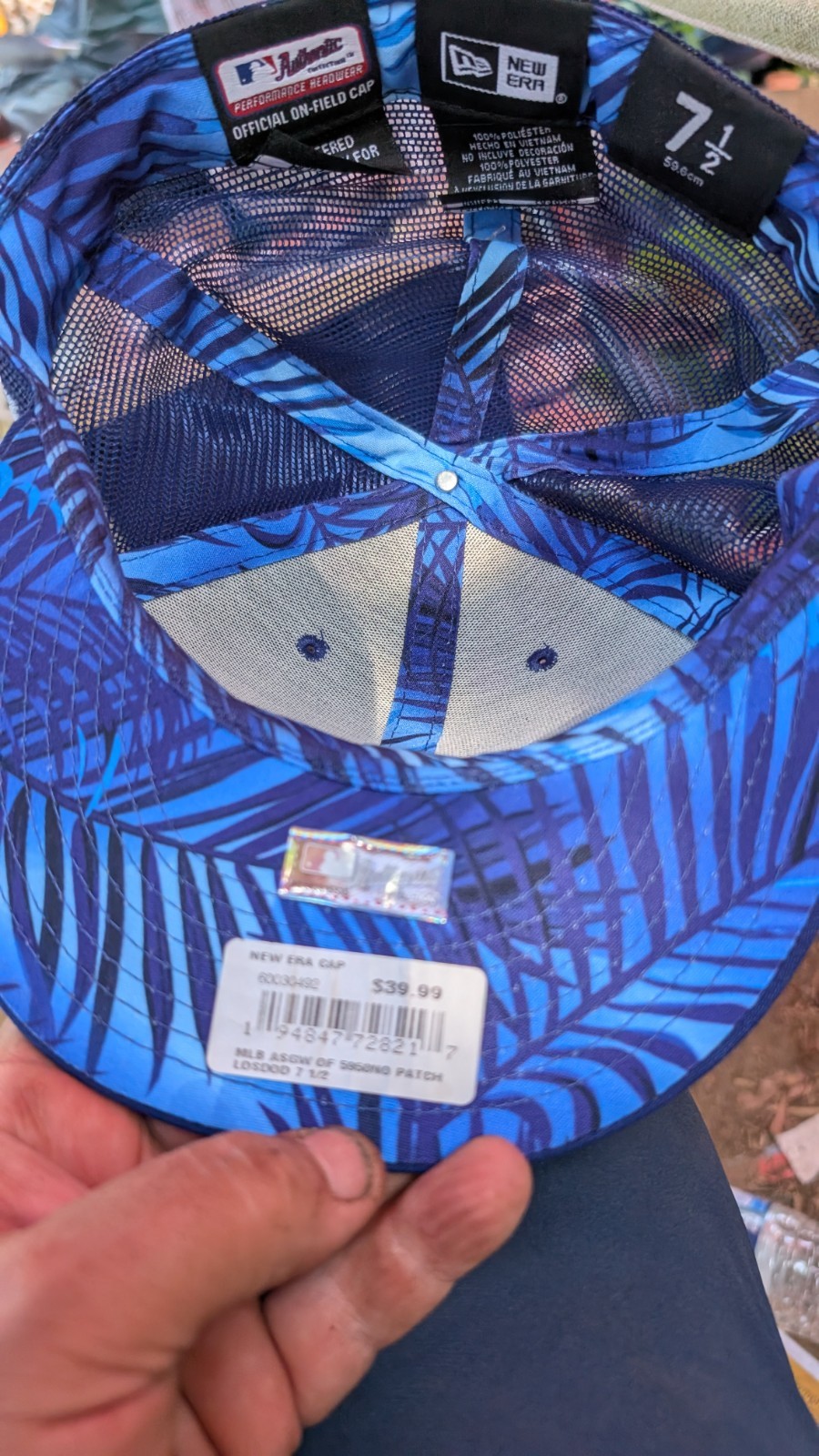 MLB LA Dodgers Los Angeles New Era ASGW 5950 No Patch Palm Trees
