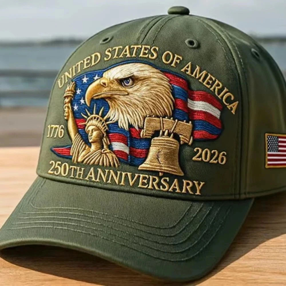 United States 250th Anniversary Baseball Cap – 3D Embroidered Hat