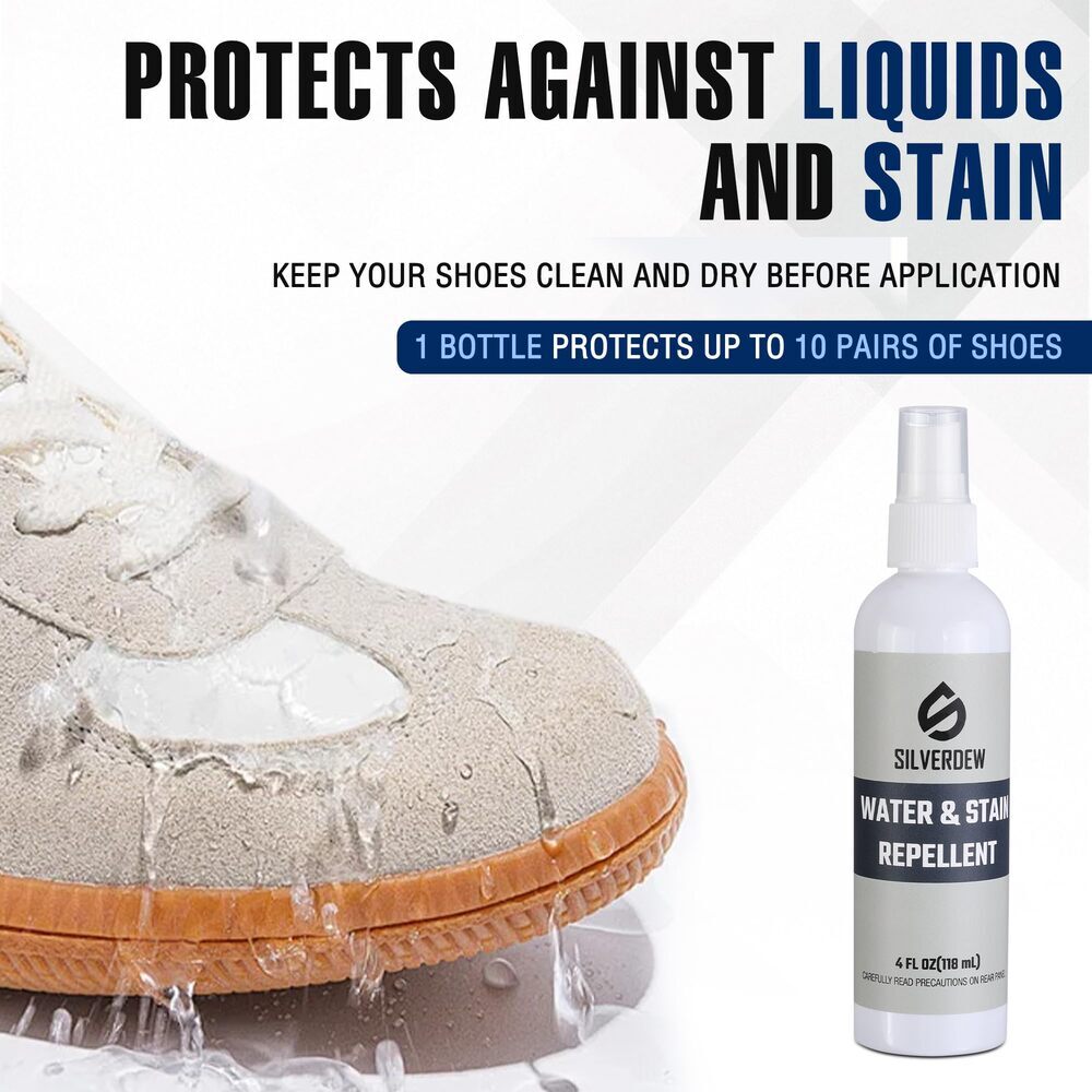 7PIECE Shoe Cleaning Kit w/2 Bottles Shoe Cleaner Deodorizer Protector 2 Brushes