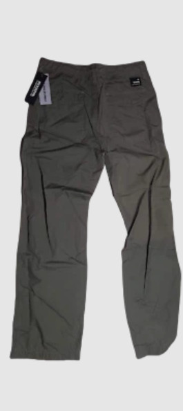 INDUSTRIE MENS TROUSER PANT STRAIGHT WIDE LEGS BLACK 100% COTTON COMFORT SIZE 32