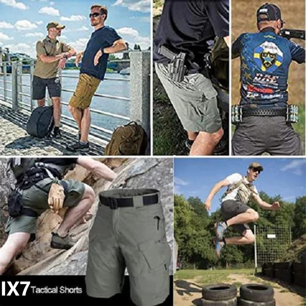 Mens Tactical Shorts Cargo Shorts Outdoor Waterproof Hiking Fishing Track Shorts