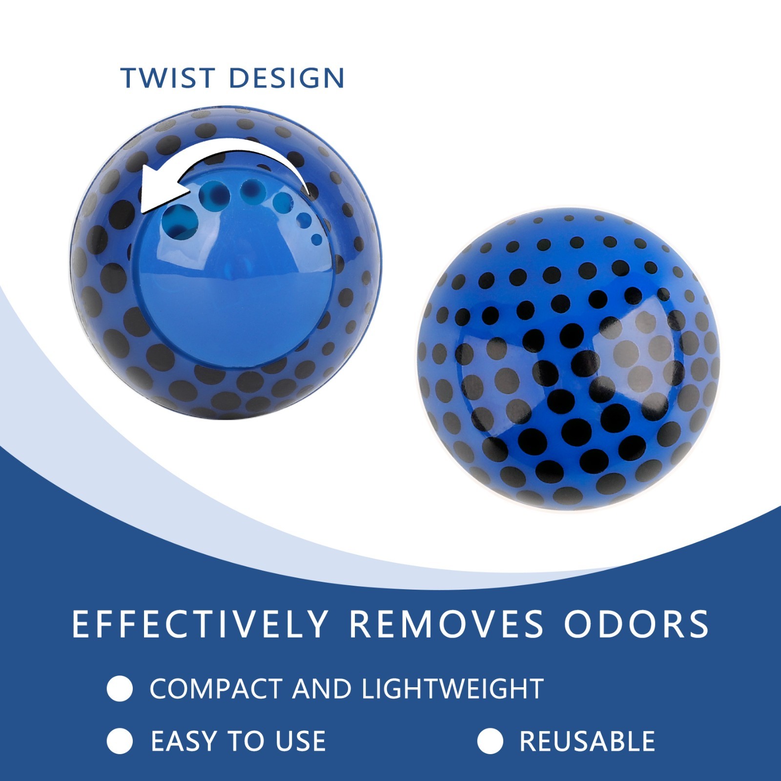Sneaker Deodorizer Balls Long Lasting Odor Eliminator for Gym Bag Locker Closet