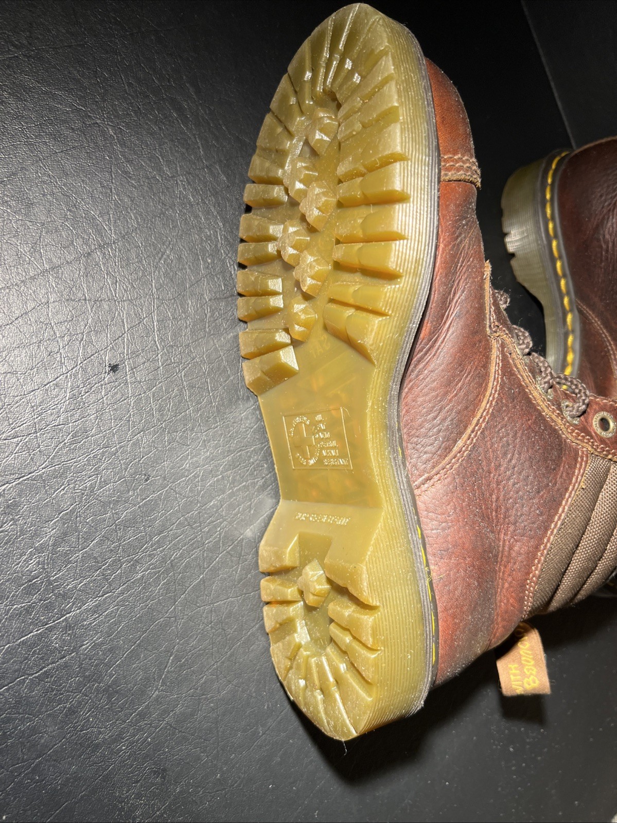 Dr. Martens Industrial Steel Toe Work Boots Brown Men’s US 7 UK 6 EU 39