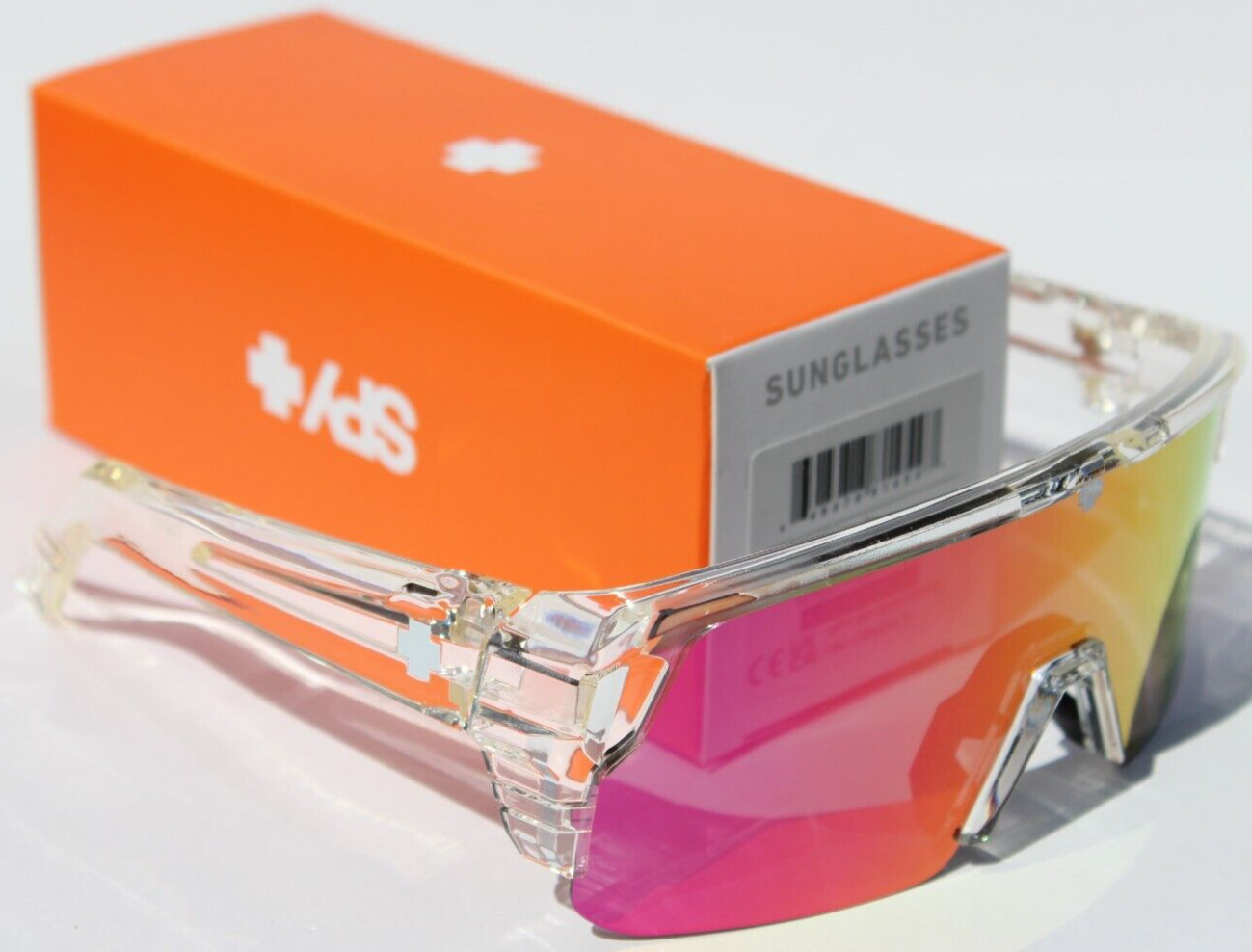 SPY OPTICS Monolith 5050 Sunglasses Crystal/Happy Gray Green Pink Spectra NEW