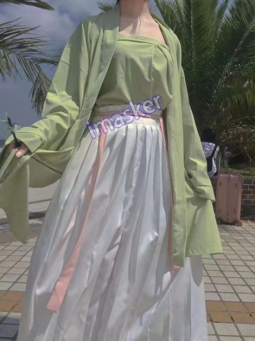 Chinese Hanfu Violets Dress Flowing Maxi Dress Chinese Women Embroidery3PCS Set
