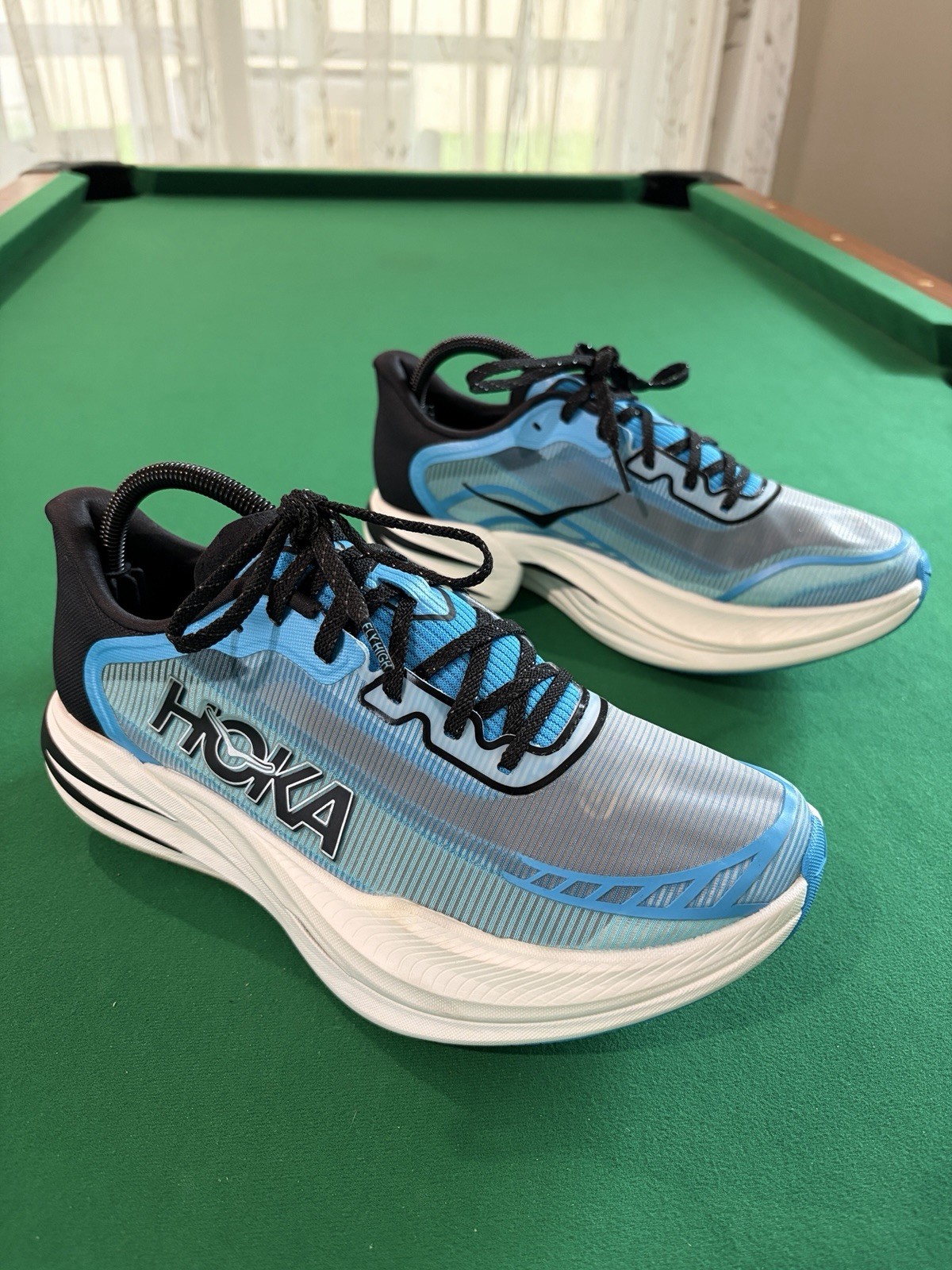 Hoka One One Cielo X1 2.0 Unisex M9 W10 Blue Running Shoes Sneakers 1162053 SKYW