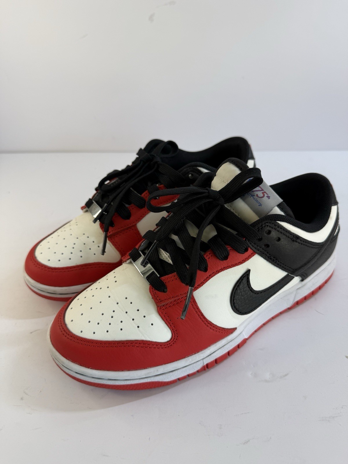 Nike Dunk Low Retro EMB NBA 75th Anniversary Chicago DD3363-100 Mens Size 5.5