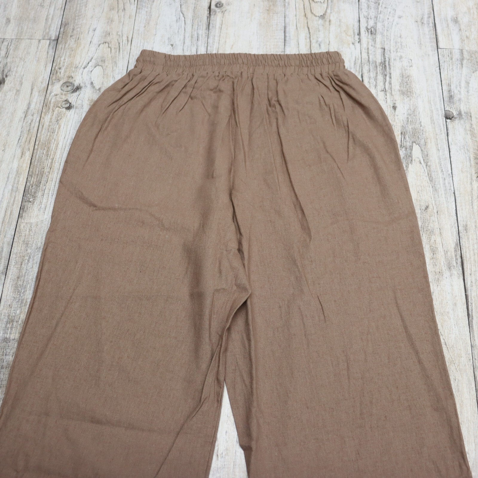 Wide Leg Pajama Pants Rayon Blend Taupe Lounge Sleepwear, 2 Pack -Size Large