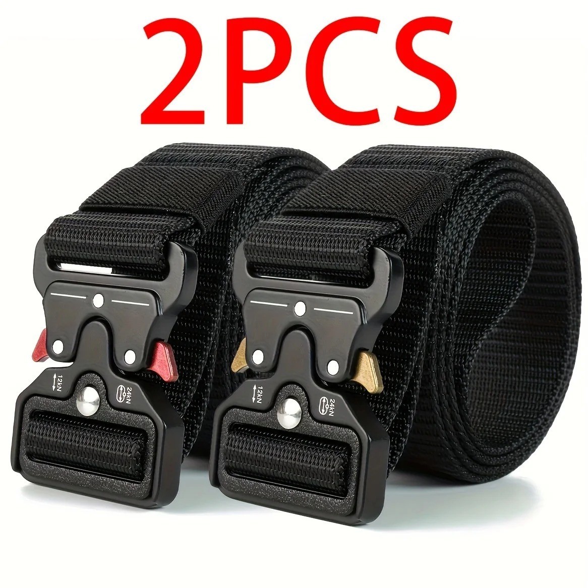 Genuine Tactical Belt Quick Release Nylon Military Outdoor Sports Black Unisex