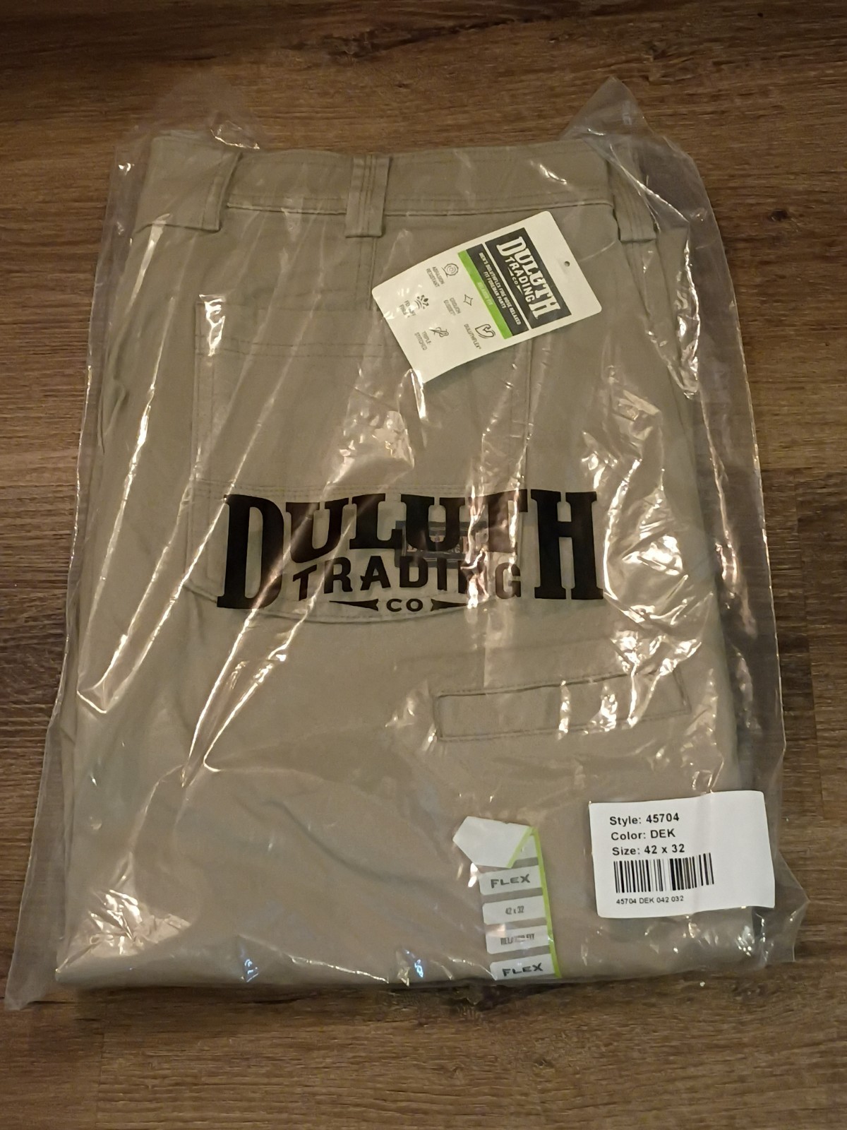 Duluth Trading Co Flex Fire Hose Pants, Stretch, Size 42×32 Relaxed Fit.