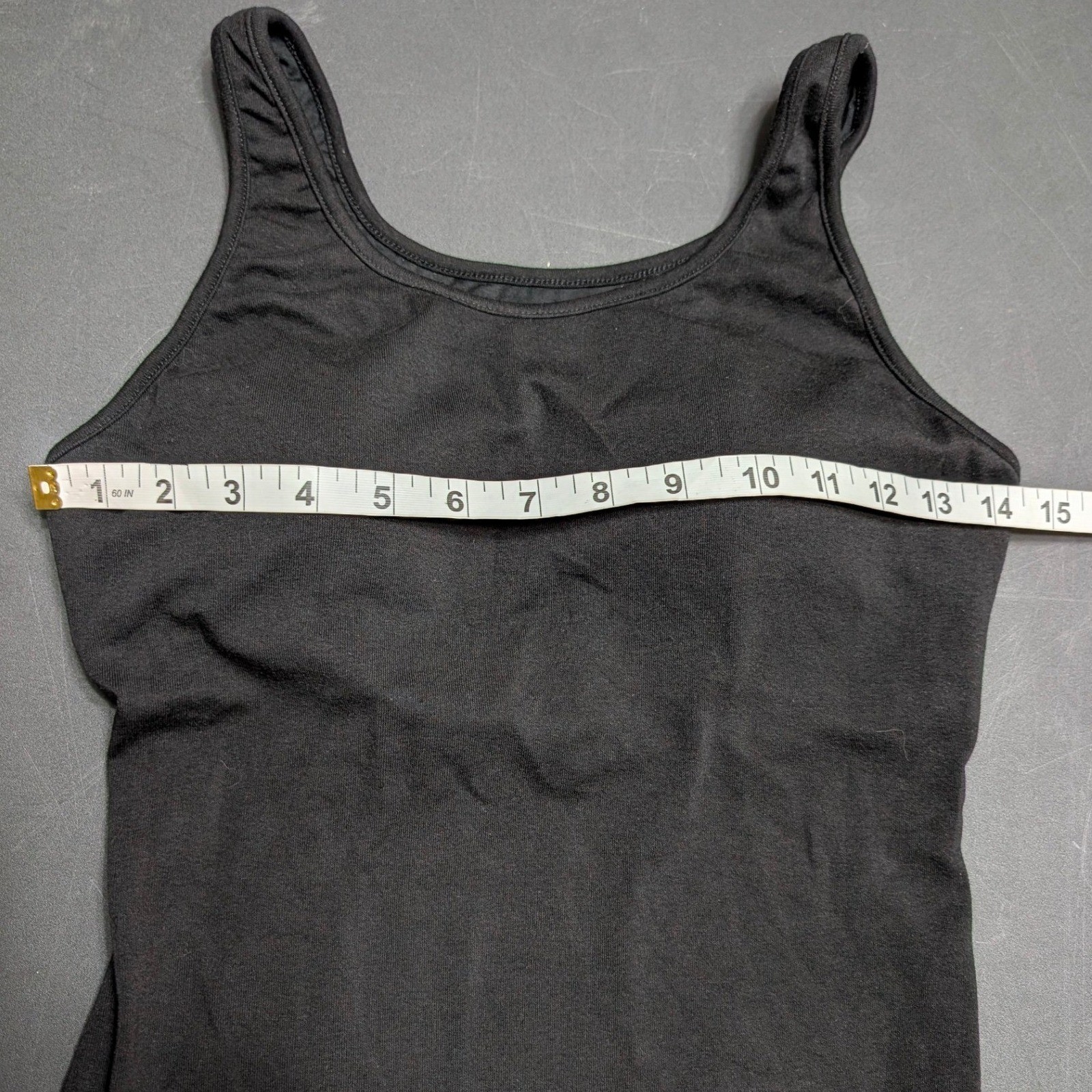 OGL Black Lyocell U-Neck Built-in Bra Brami Tank Top Size Medium NEW