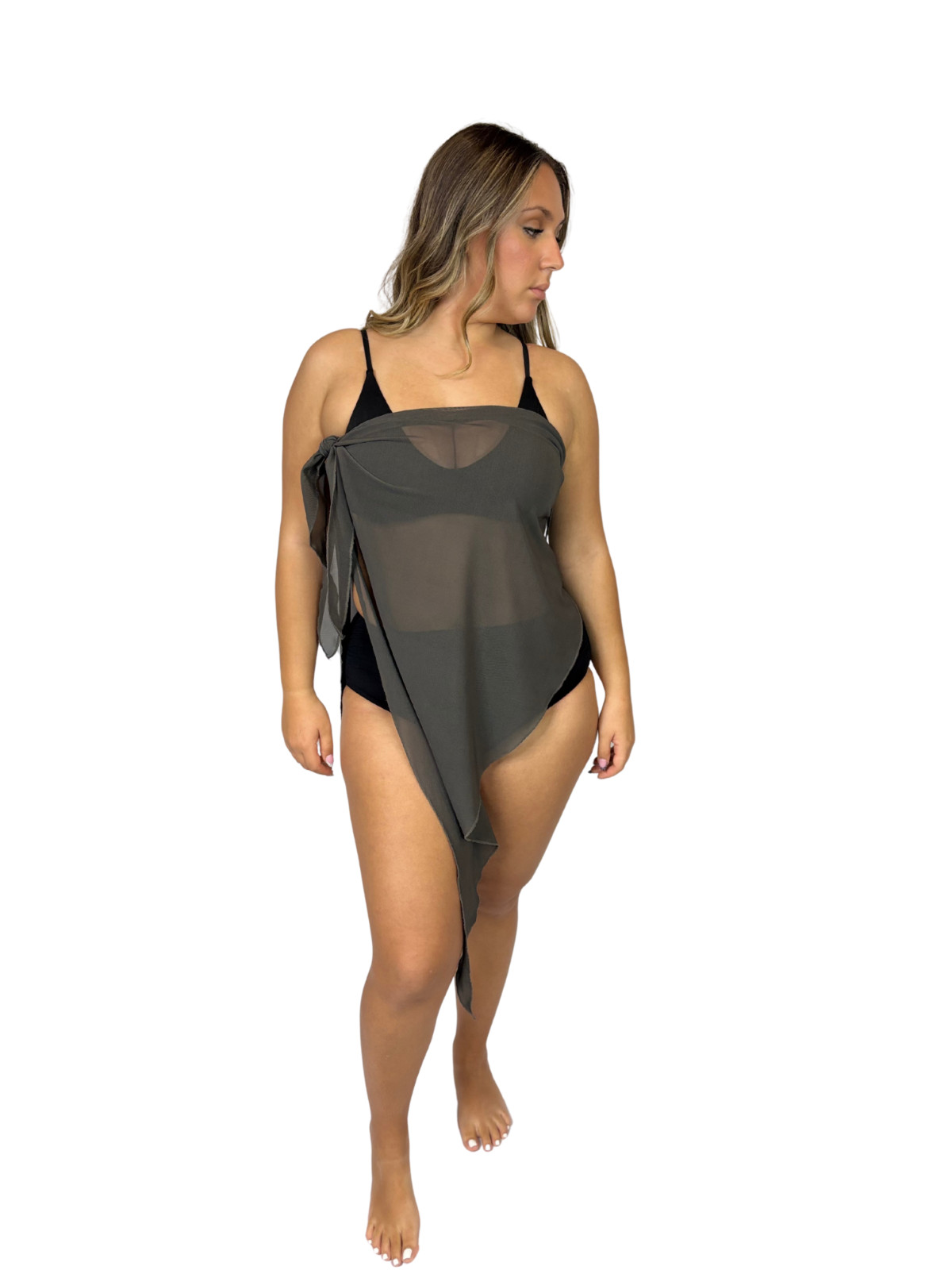 inkaWrap by Inka Resort: MULTIFUNCTIONAL SWIM COVER UP – BLACK – Size 2: XL/XXXL