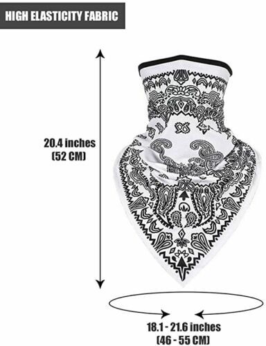2x Motorcycle Face Mask Balaclava Scarf Bandana Neck Gaiter Headwear Mouth Cover