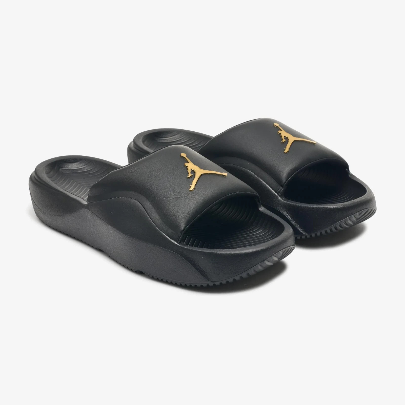 *NEW* Men Jordan Franchise Slides Sandals BLACK / METALLIC GOLD (HF3263-007)