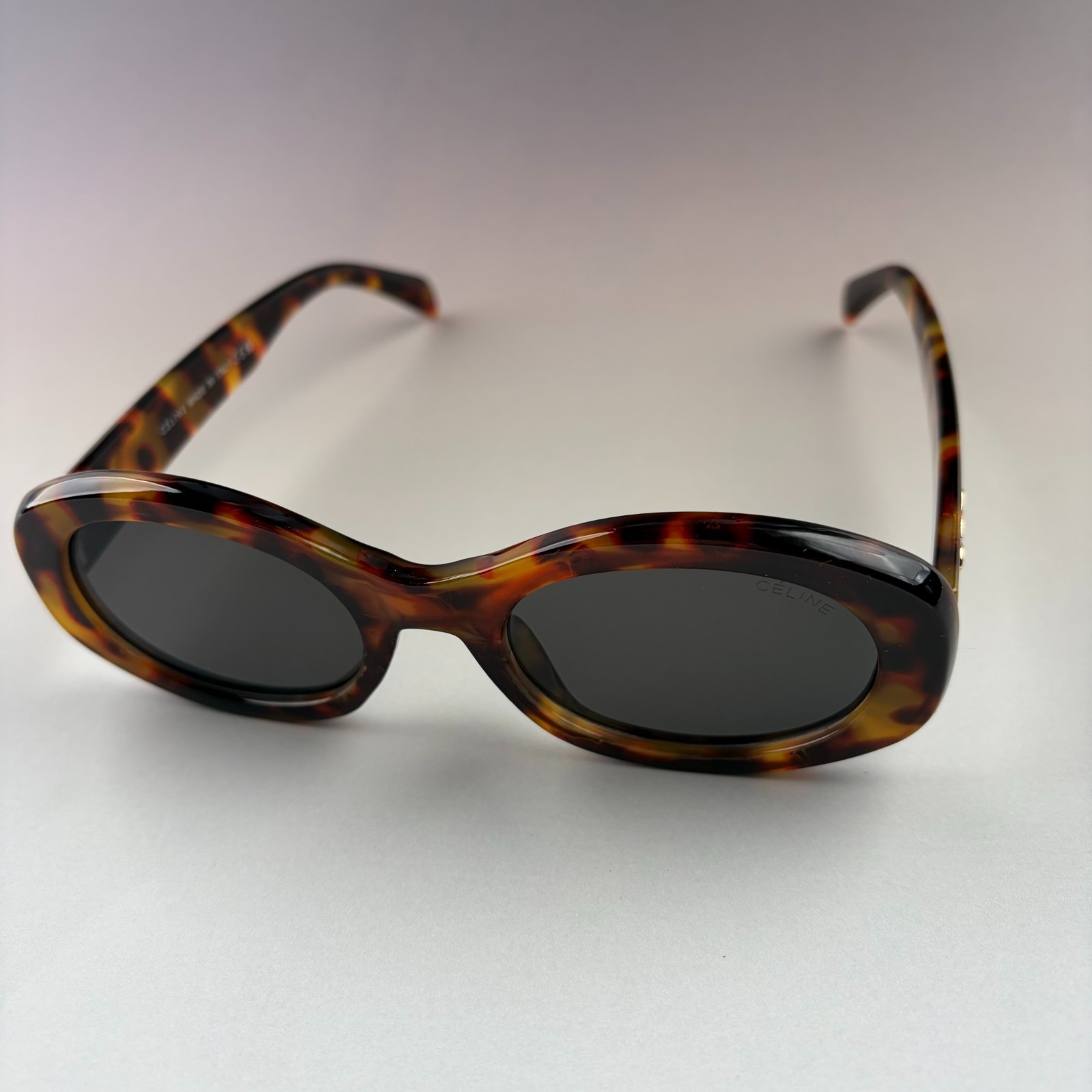 New In Box – Celine Triomphe Oval Women Sunglasses Black Designer Summer Travel