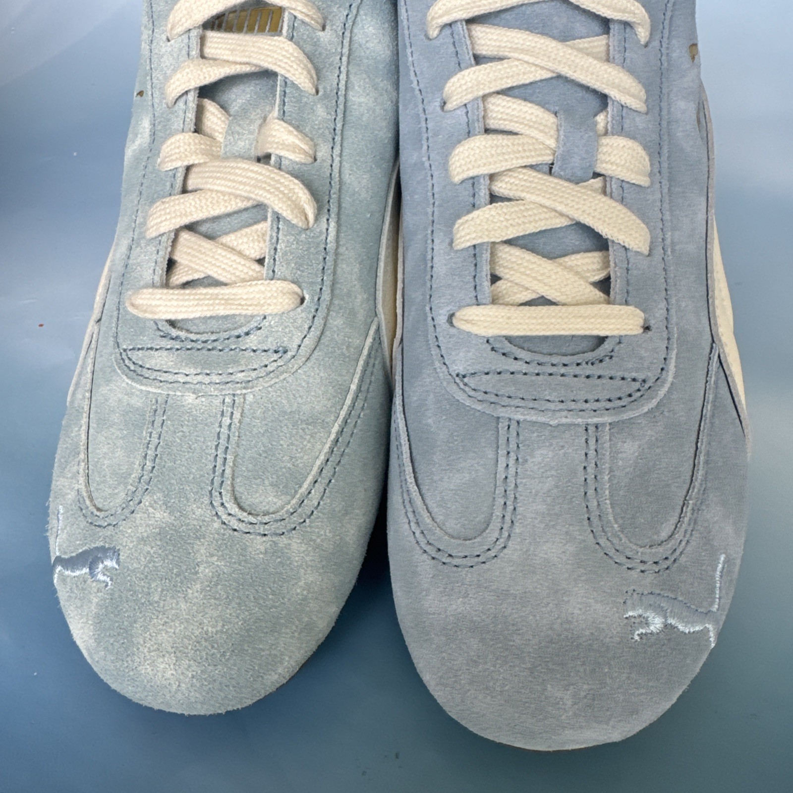 PUMA Speedcat Faded Abrasion Resistant Low Top Blue Mens size 11.5