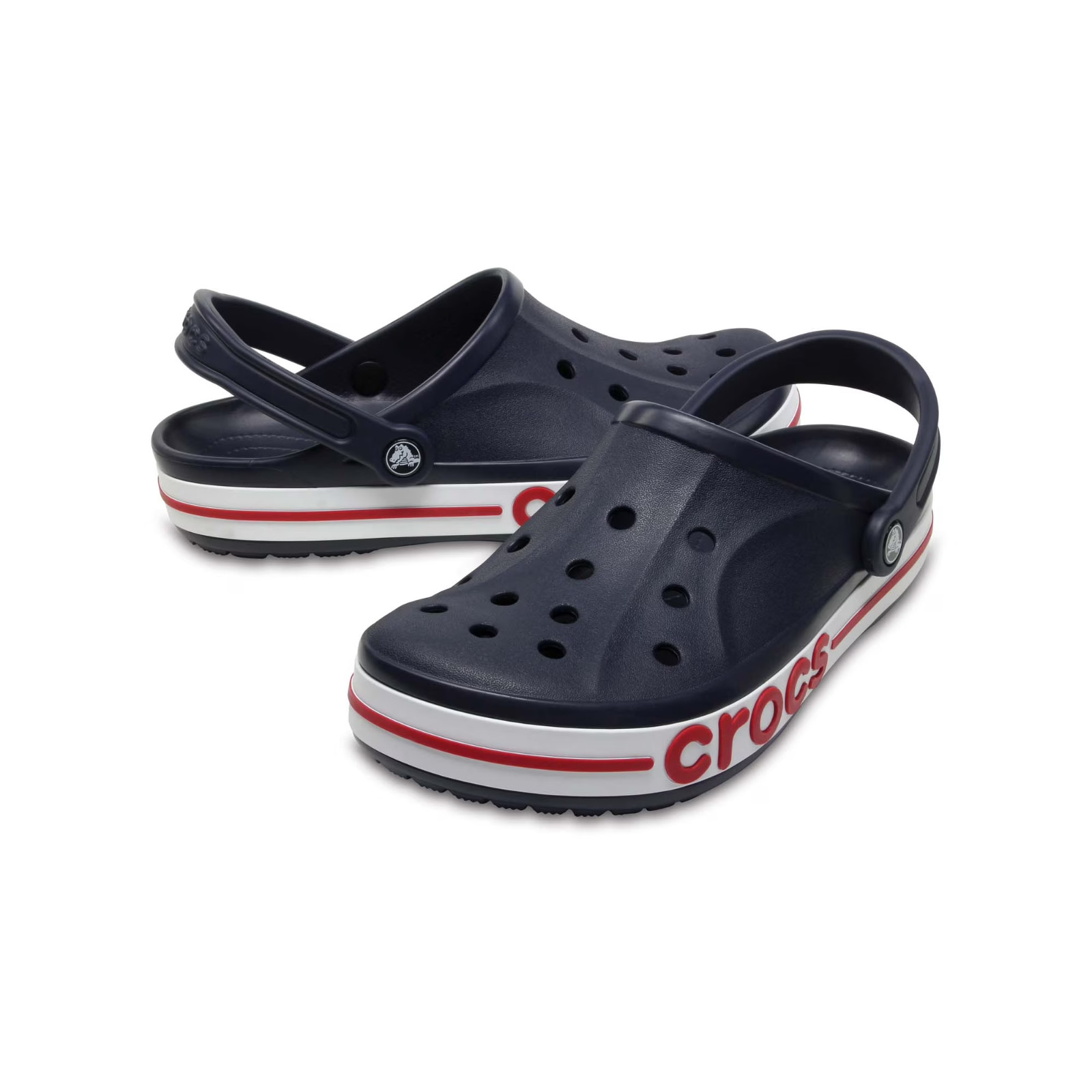 Best seller! Authentic Crocs Unisex Bayaband Clog Ultra Light Navy/Pepper