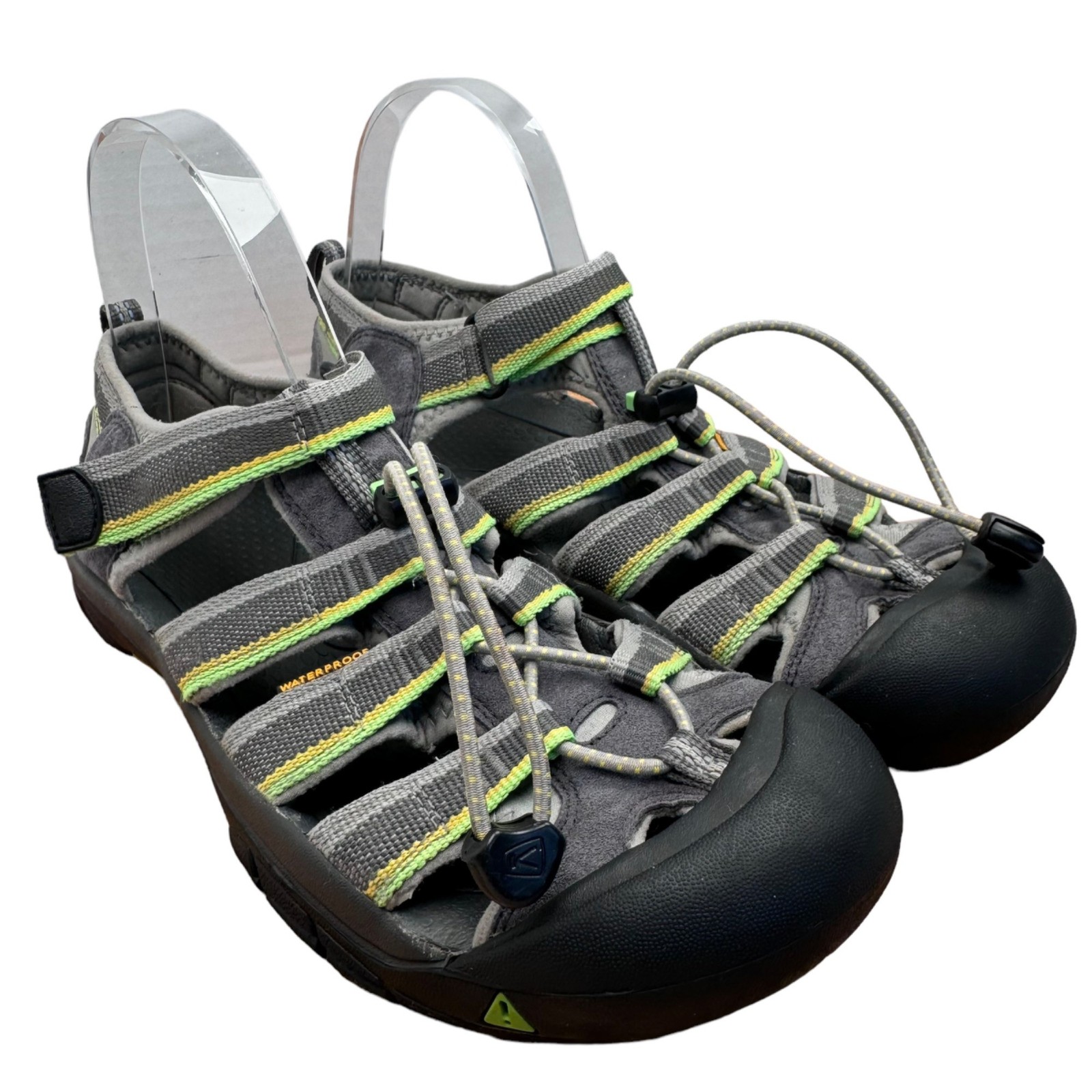 Keen Newport H2 Waterproof Hiking Sport Sandals Women US 7 UK 6 EU 39 Gray Green
