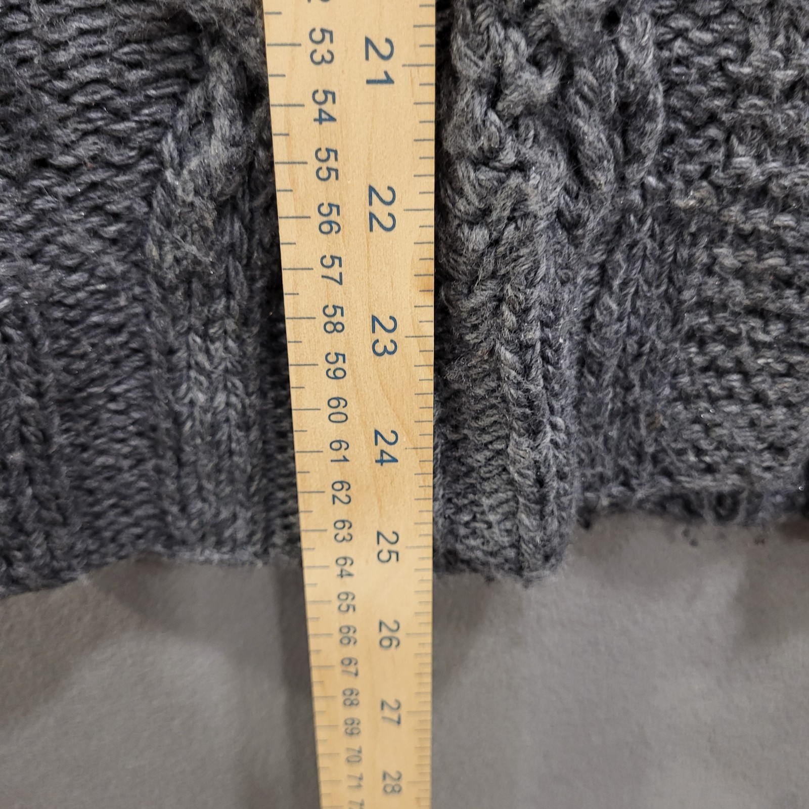 J.CREW HandKnit Cardigan Sweater Women’s Size XS Cable Knit Wool Blend Fisherman
