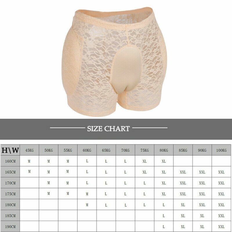 Breathable Hiding Gaff Camel Toe Panty Padded Hip Shaper Fake Vagina Underwear