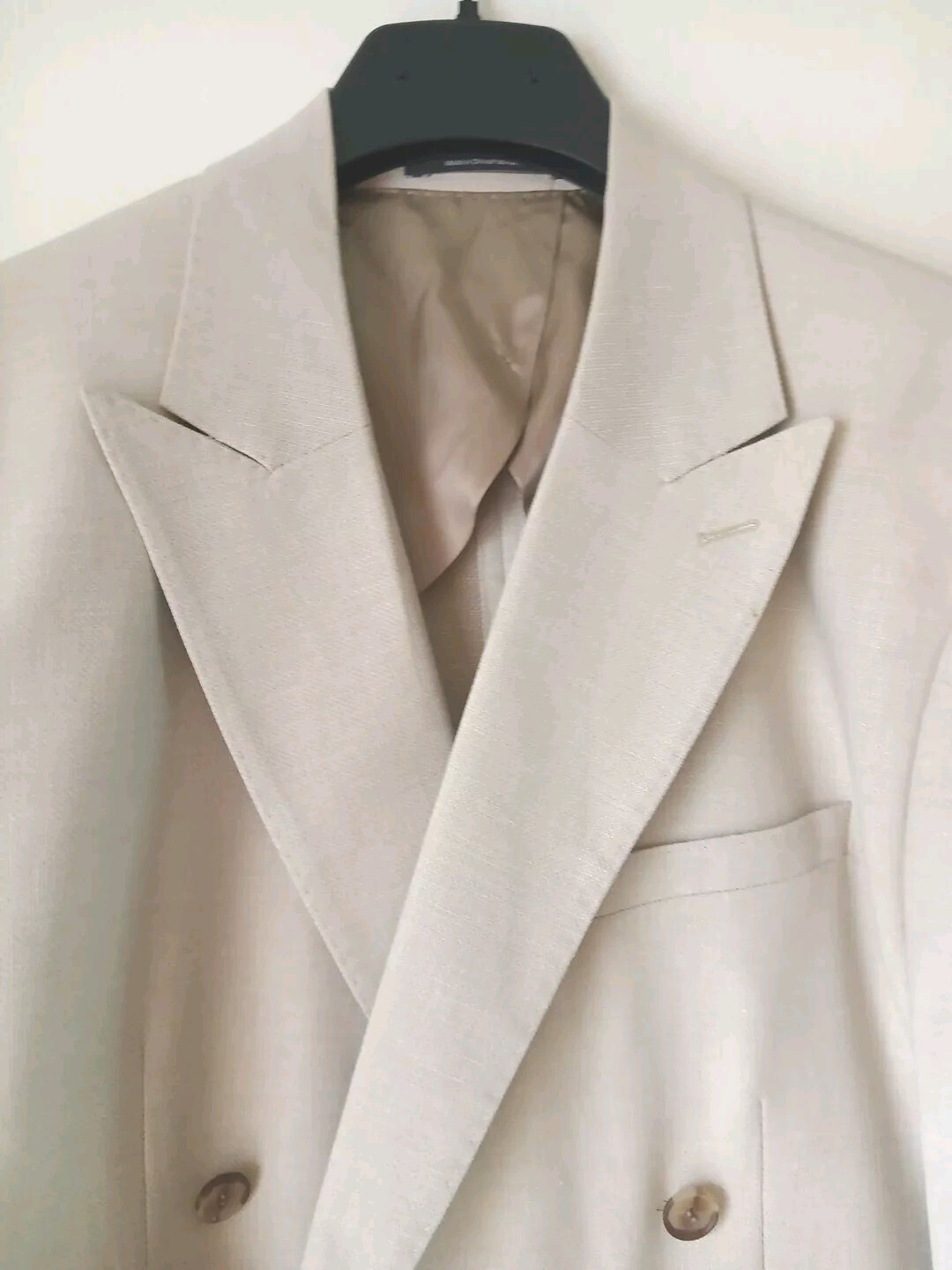 44R Linen Blazer Half-Lined Doublebreasted 6-Button sportcoat Double-vented