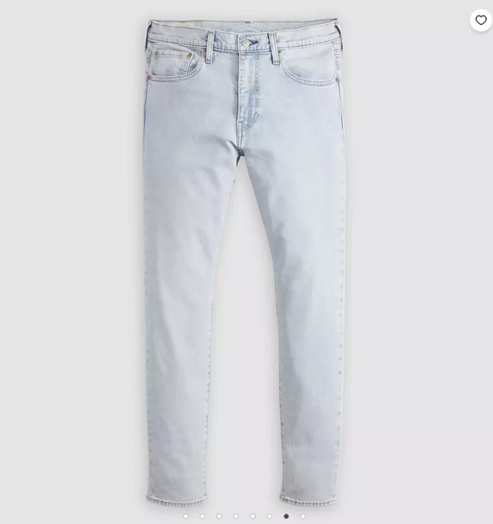 Levi’s 512™ Slim Taper Linen+ Denim Lightweight Men’s Jeans – Pale Moonlight