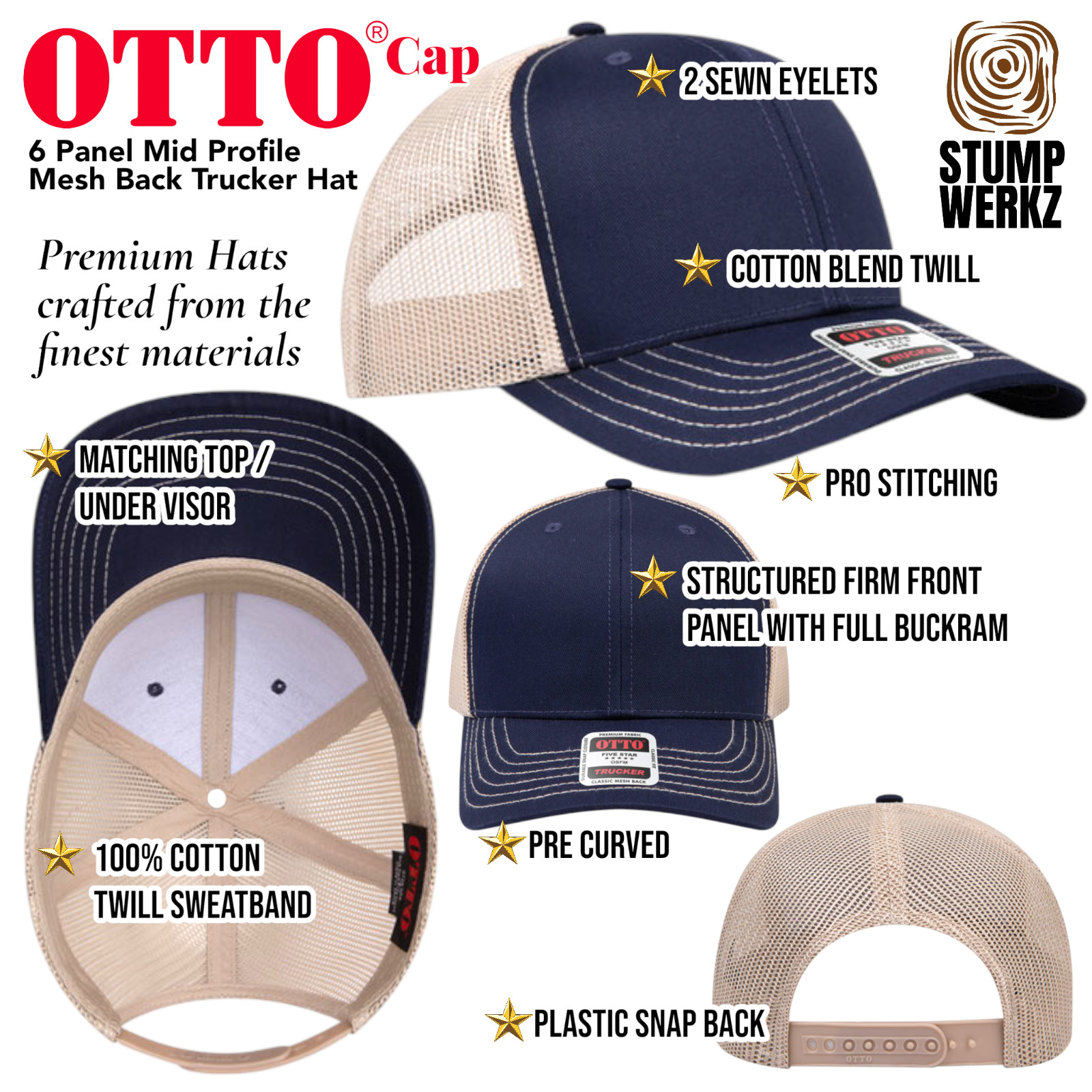 Trucker Hat Baseball Cap Snapback King Ranch Western Style 34 Color Choices