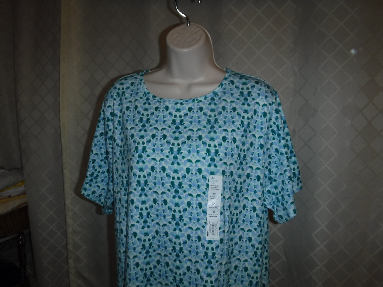 Size Plus Short Sleeve Women’s T-Shirts ,3X,2X,1X,0X,Croft & Barrow Multi Color