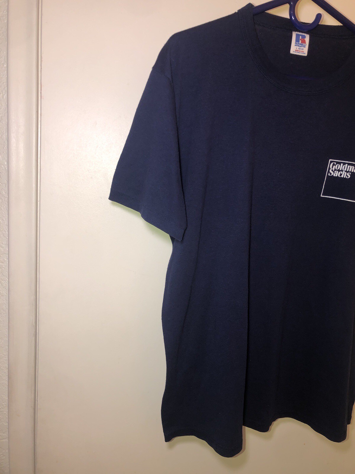 Vintage Goldman Sachs Logo Russell T-Shirt Size Large Made In USA VERY RARE 80s
