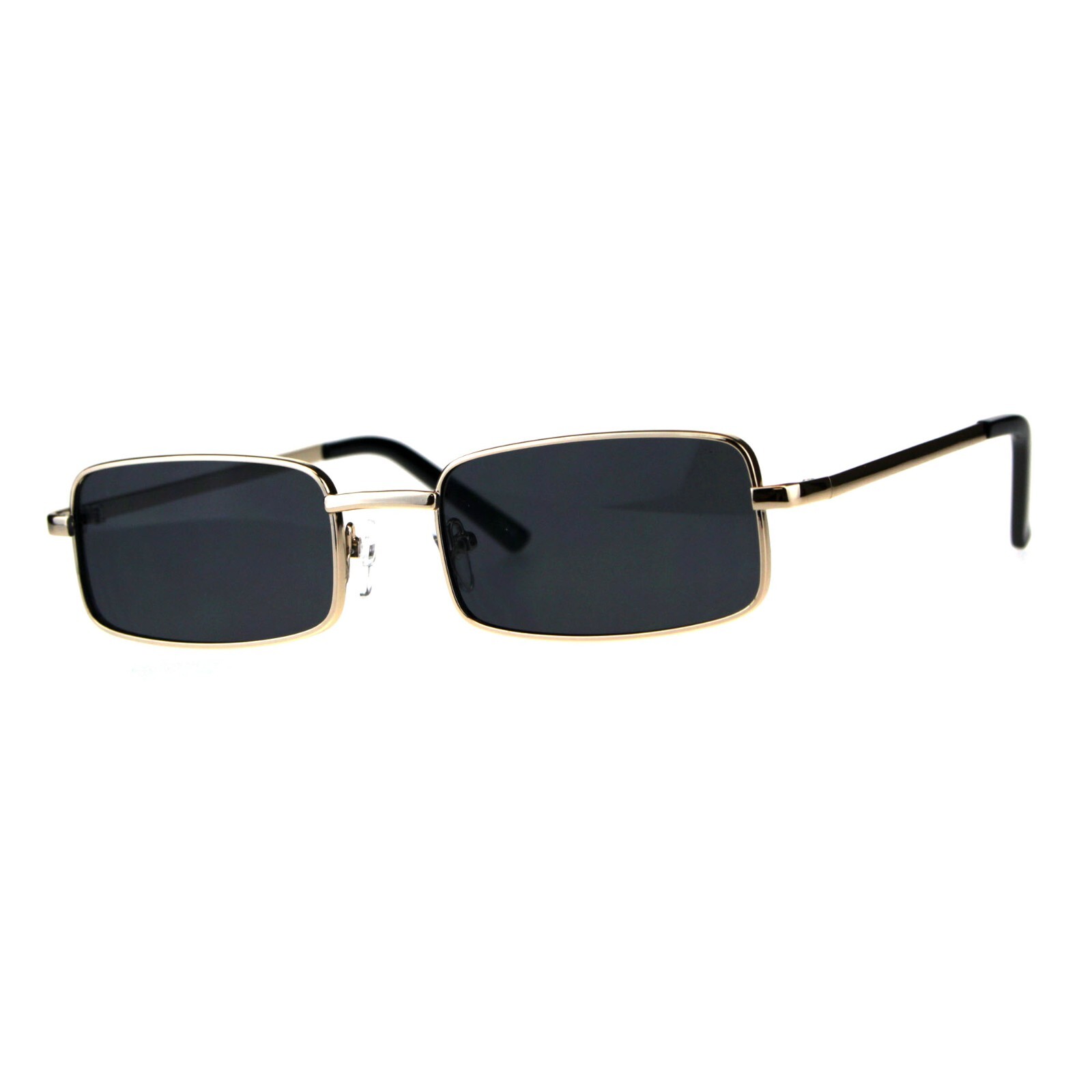Perfect Rectangular Sunglasses Unisex Fashion Metal Frame UV 400