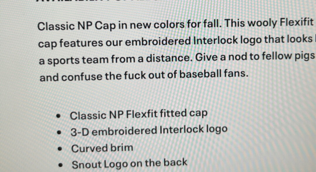 NWT NASTY PIG INTERLOCK NP CAP/BLACK/WHITE ACRYLIC/WOOL/SPANDEX SM/MED