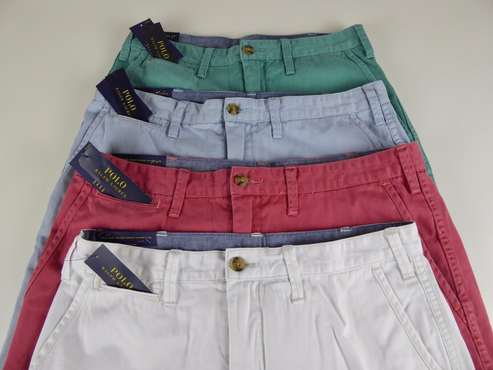Polo Ralph Lauren Relaxed Fit 10″ Inseam Twill Shorts w Pony NWT $75 100% Cotton