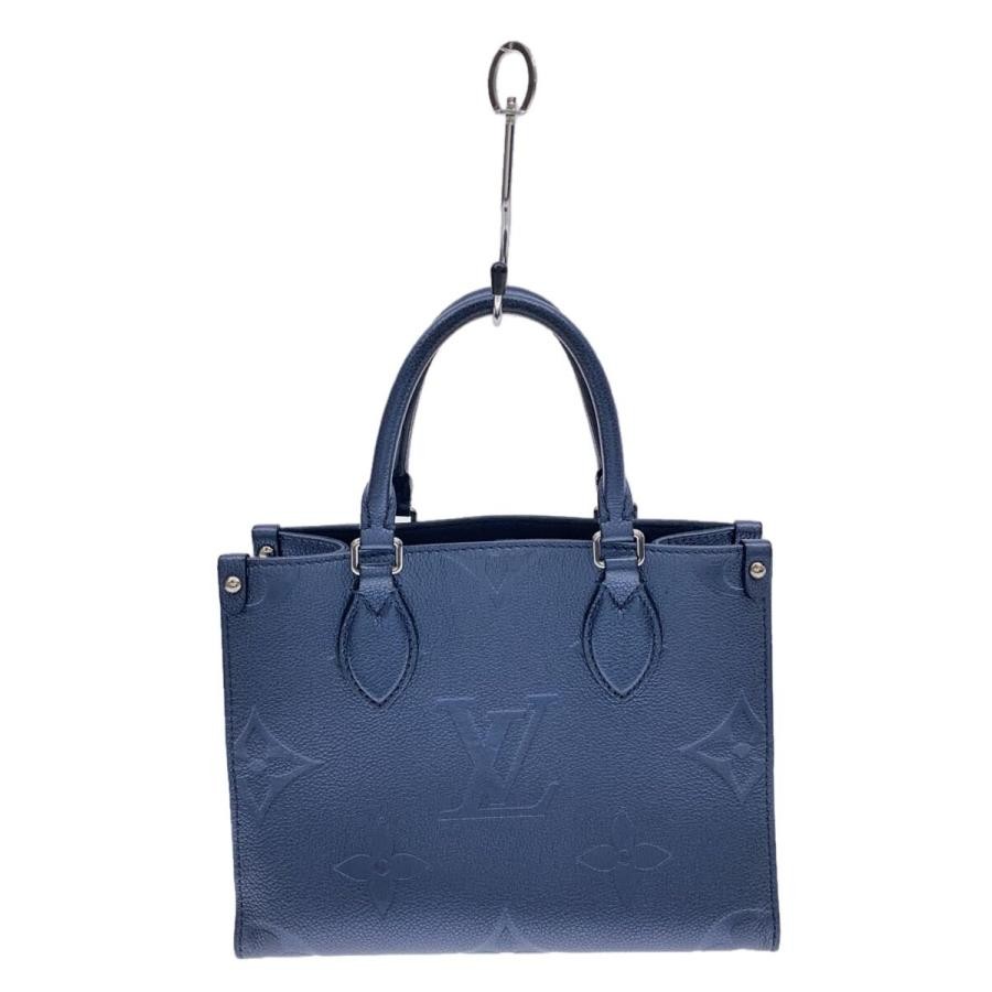 LOUIS VUITTON Bag: OnTheGo PM Navy W25H19D11cm w/o accessories;