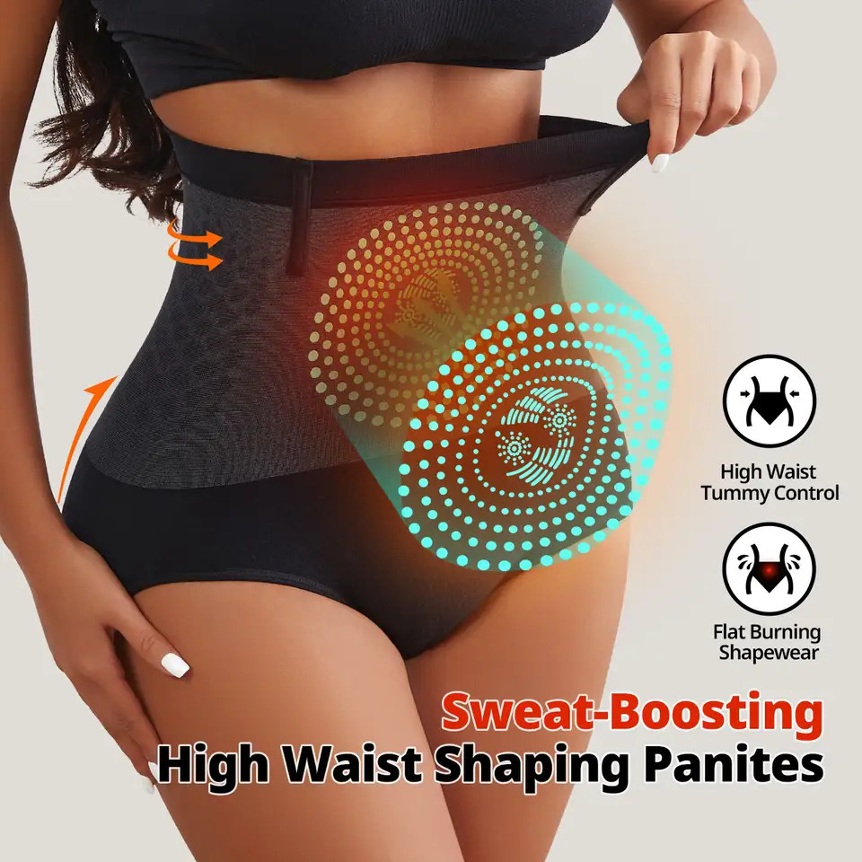 Women’s High-Waisted Tummy Control Shapewear Panties Slimming Waist Support USA