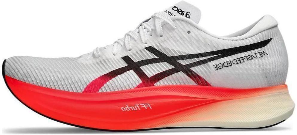 Size 11.5 – Asics Metaspeed Edge+ White Sunrise Red