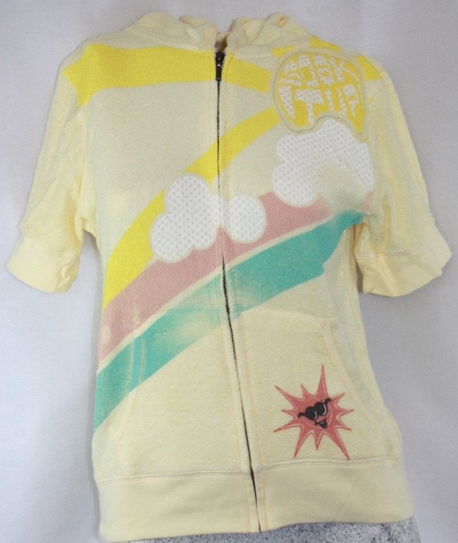 Womens Juniors David & Goliath Short Sleeve Soak It Up Sun Terry Zip Up Hoodie