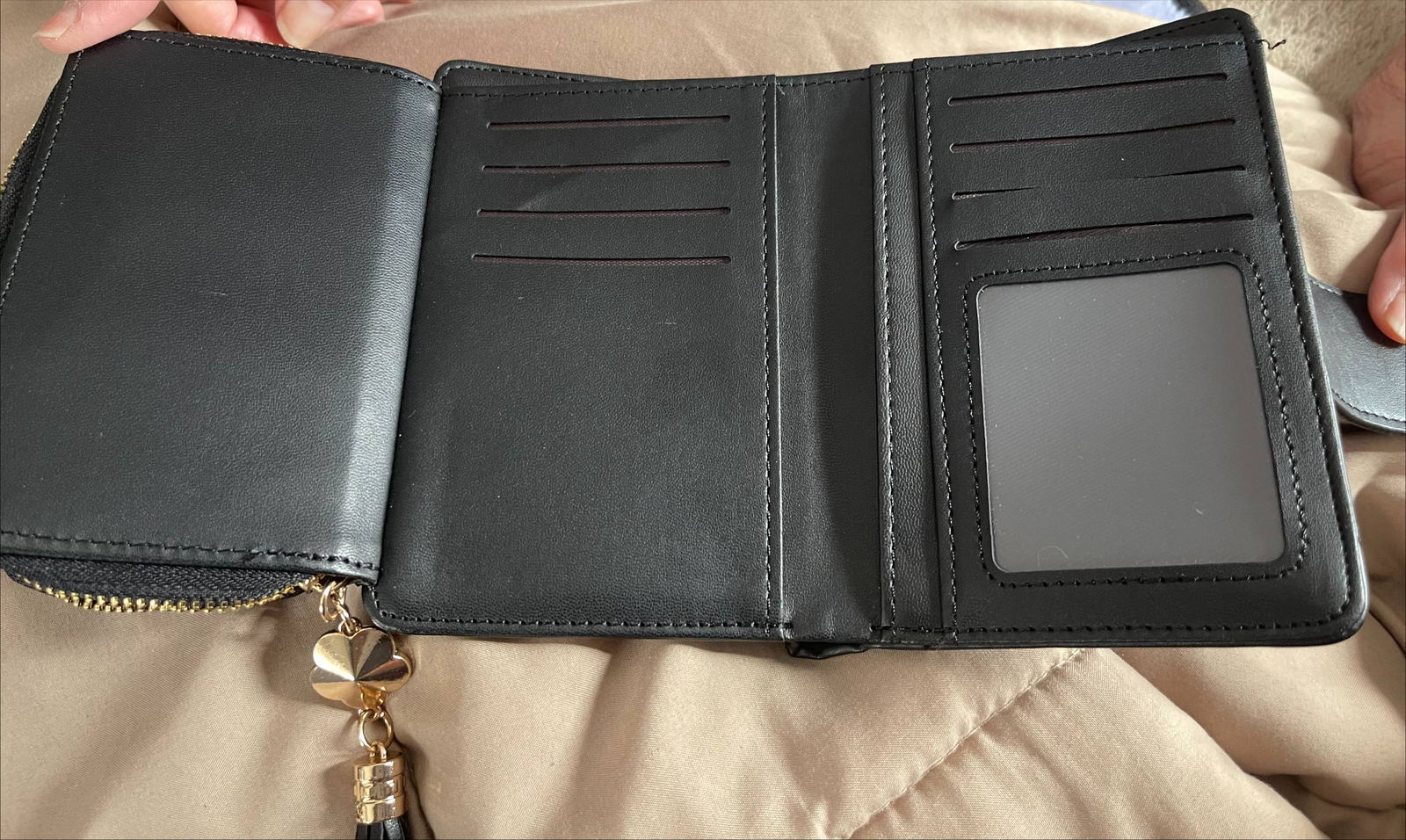 Black-Rose-Tassel-Hasp-Trifold-Women-Wallet-Coin-Purse-Card-Holder-Handbag-Gifts