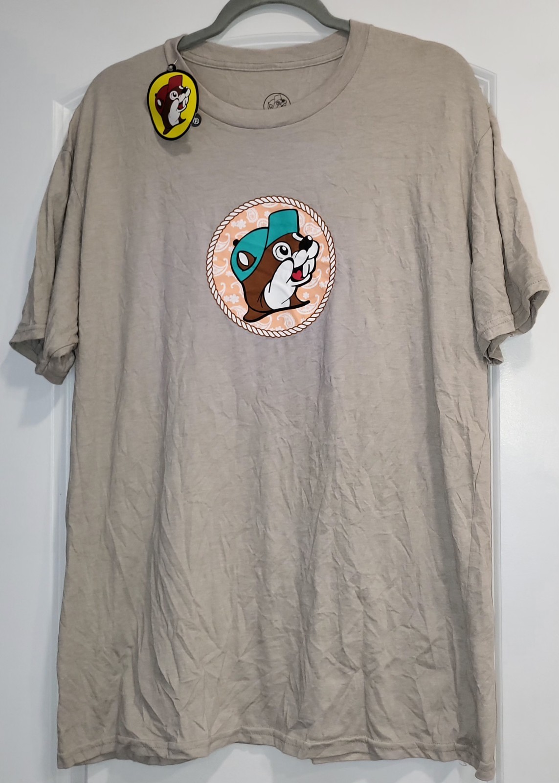 BUC-EE’S Fun In All Right Places Travel Stop Gray Beaver T Shirt Adult XL NWT