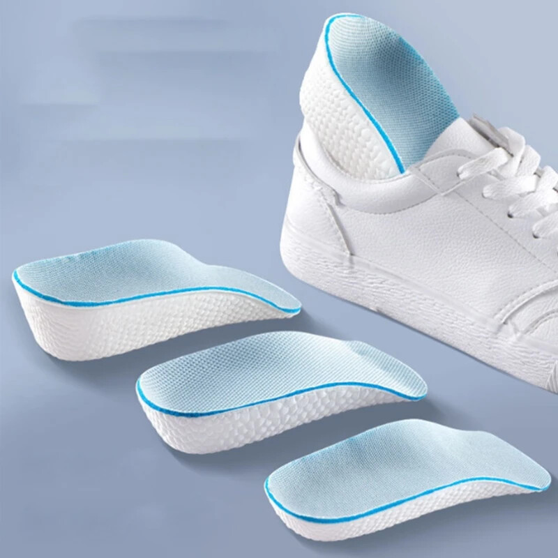 Unisex Boost Height-Increasing Insoles Comfortable Foot Support 0.6/1.0/1.4in