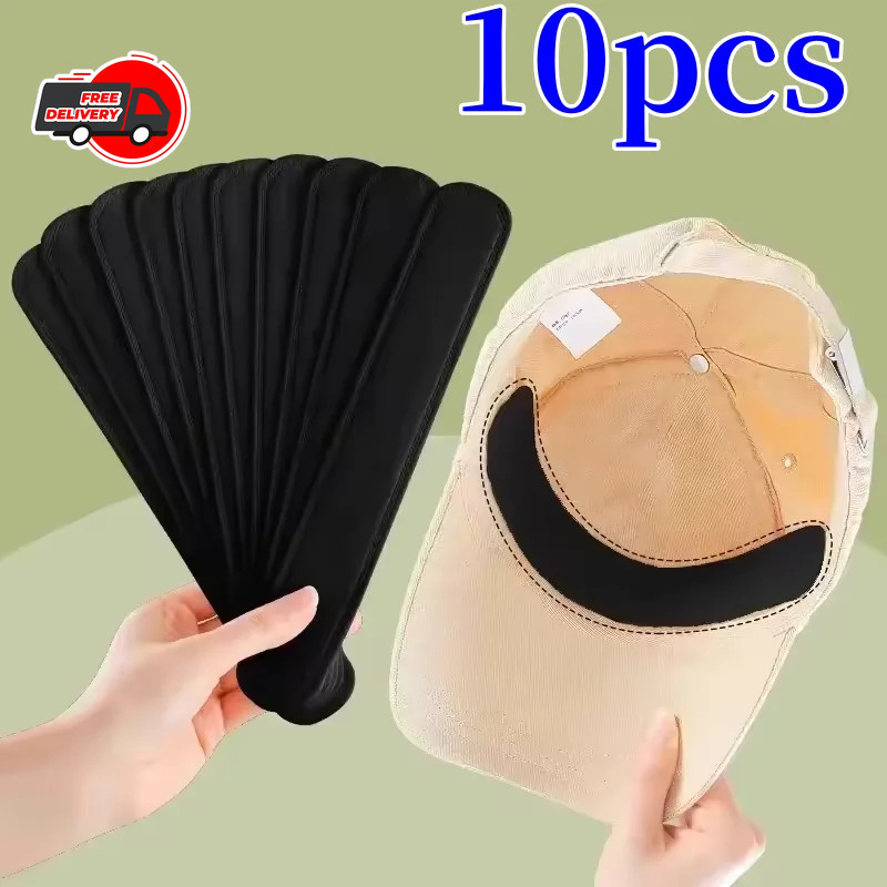 Sweat Absorbing Hat Pads 10/50/100pcs Adhesive Cap Liner Size Reducer